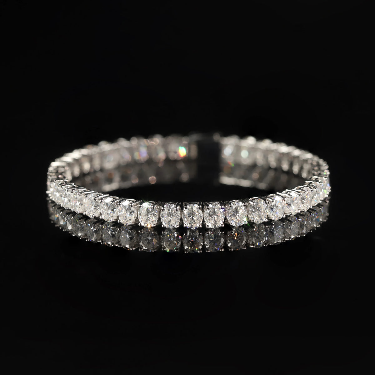ArtistA Abiding OEM ODM Unique Design Fancy Multi-shape Cut Tennis Bracelet 925 Silver Solid Gold Custom Stone Tennis Bracelet
