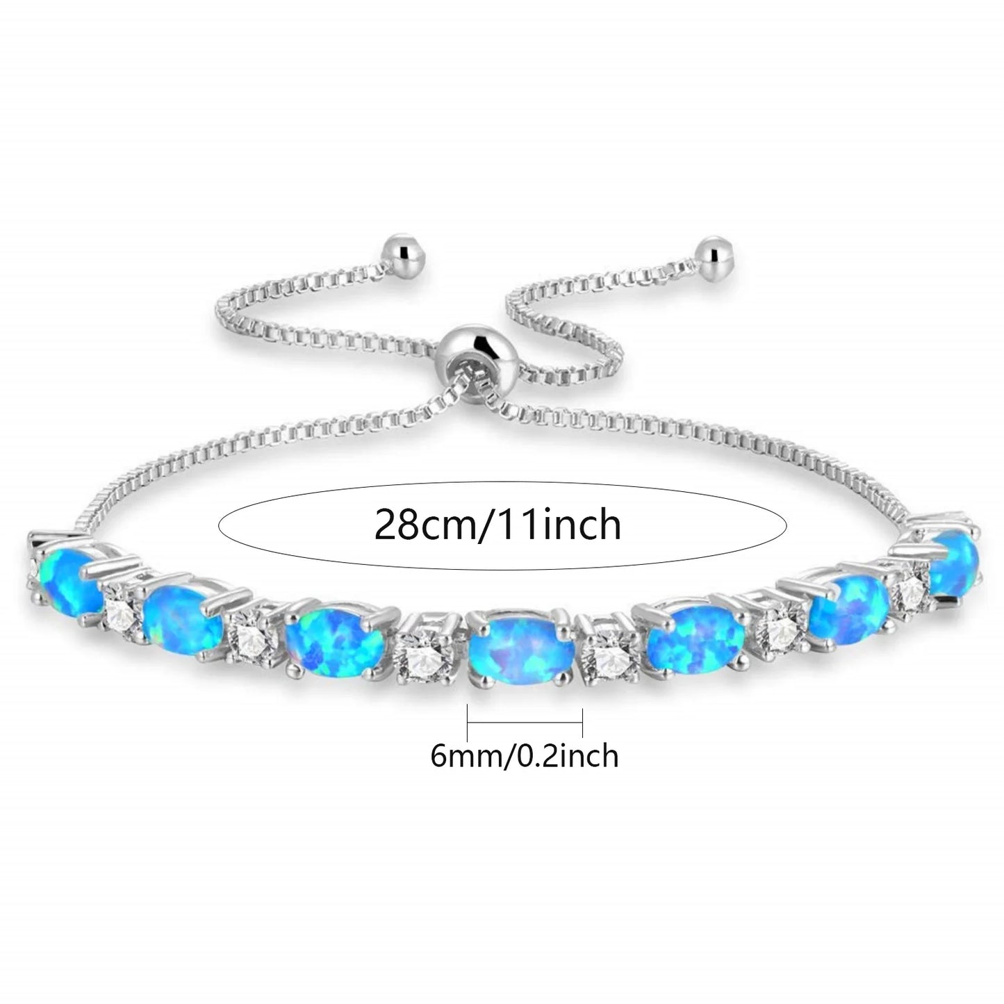 Opal Bohemian Hawaiian Opal Bracelet Exquisite Crystal & Gemstone Design, Fashionable Jewelry for Women
