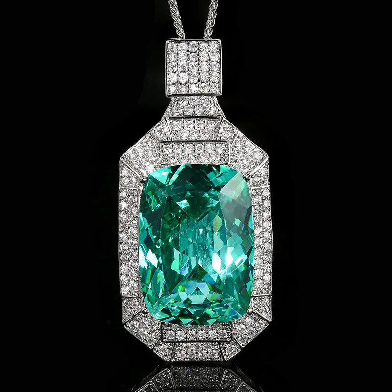 REDheart Inlaid Zircon Copper Gold-Plated Flower Design Perfume Pendant Fashion Simulation Color Treasure Luxury Atmosphere Wedding Party