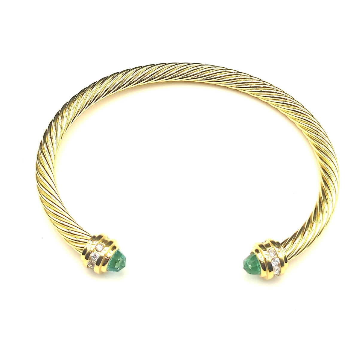 FASHIONISTA DY High-Quality 5mm Gold-Plated Diamond-Set Fashion Bracelet, Unisex Silver-Plated Diamond-Set Bracelet, Jewelry