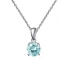 REDheart RINNTIN SAPN02 Romantic Jewelry Birthstone Crystal Necklace 925 Silver Necklace for Women Pendants Charm Collier Collana Stone