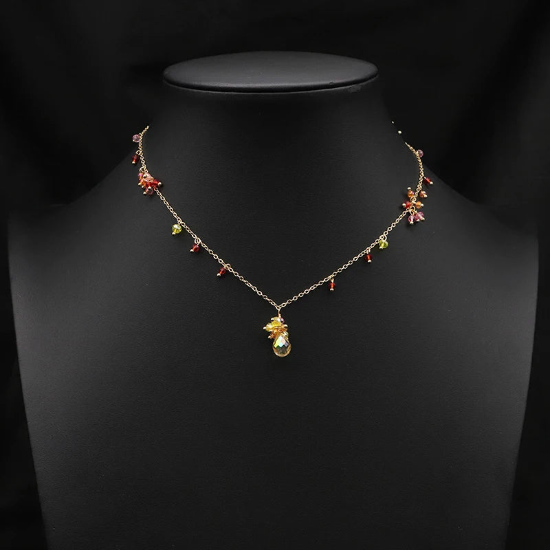 Natural Freshwater Pearl Necklace Simple Personalize Birthday Party Gifts Women Necklace Handmade Jewelry