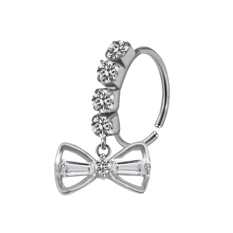 S&S Stainless Steel Dangle Hoop Nose Ring Collection | 66 Designs