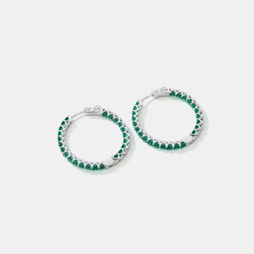 MUSHAN Jewelry Factory Large Circle S925 Sterling Silver Earrings Light Luxury Cross Border Jewelry Set With HighCarbon Diamonds