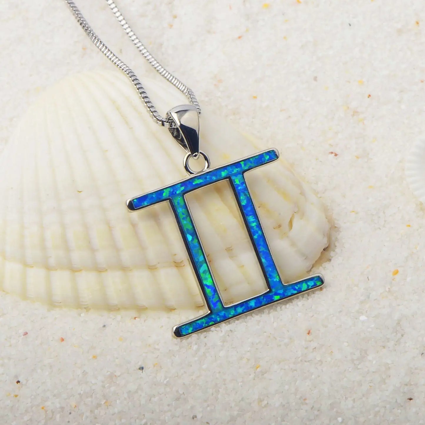 Gemini Zodiac Sign Pendant Necklace Aobao Stylish Fashion Jewelry for Daily & Casual Wear