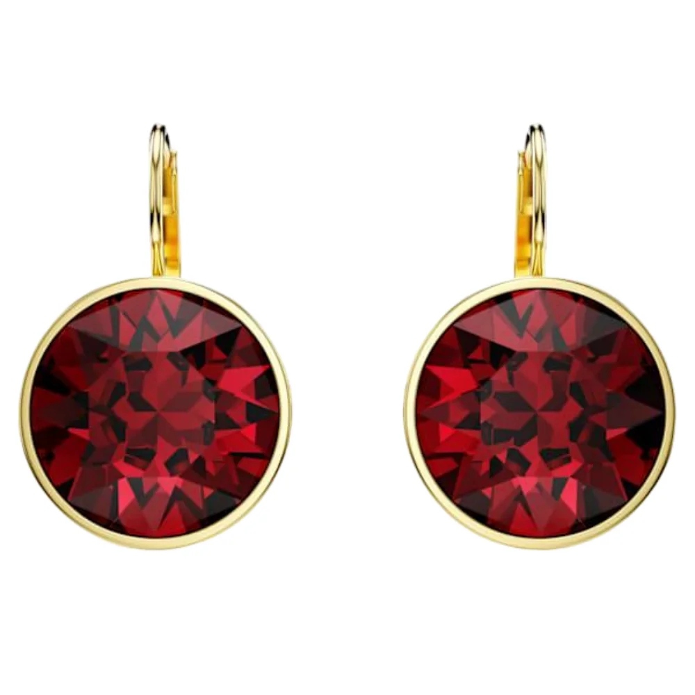 S&S Luxury Vintage Brass Zircon Sparkling Drop Earrings Elegant High-End Jewelry for Women for Parties & Special Occasions
