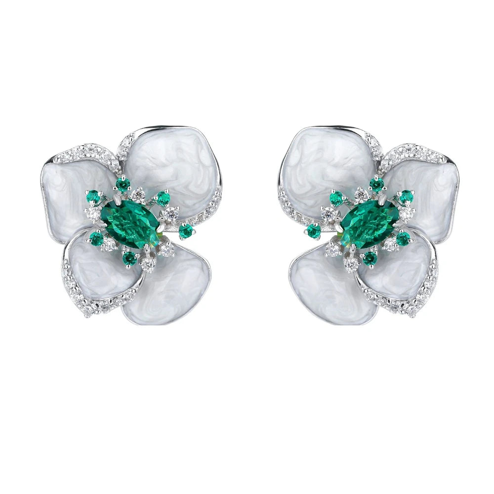 MUSHAN Jewelry Factory 925 Sterling Silver Stud Earrings Electroplated Real Gold Stud Earrings Earrings and Earrings CrossBorder