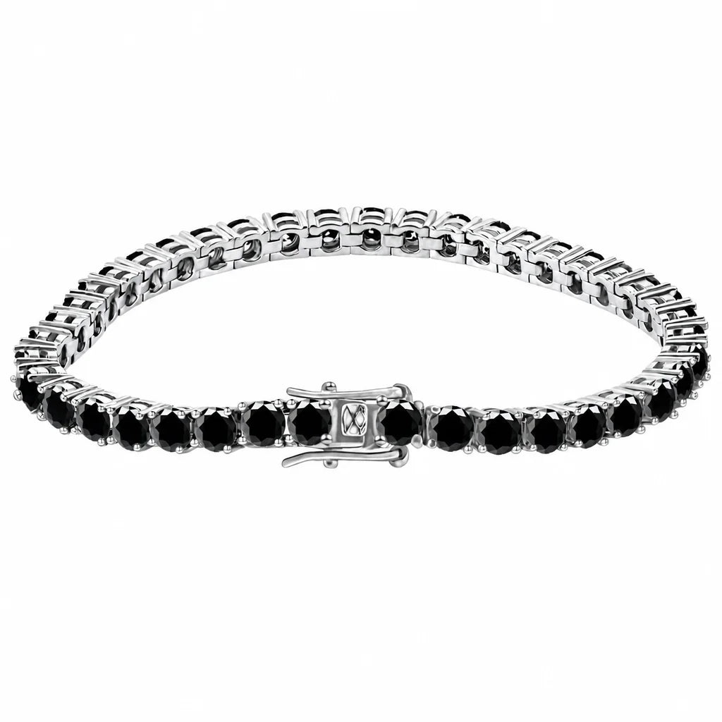 BiG-BOSS Iced Out Rainbow Moissanite Tennis Necklace 925 Silver D VVS1 Hip Hop Chain Pass Diamond Tester GRA Certified Jewelry for Men