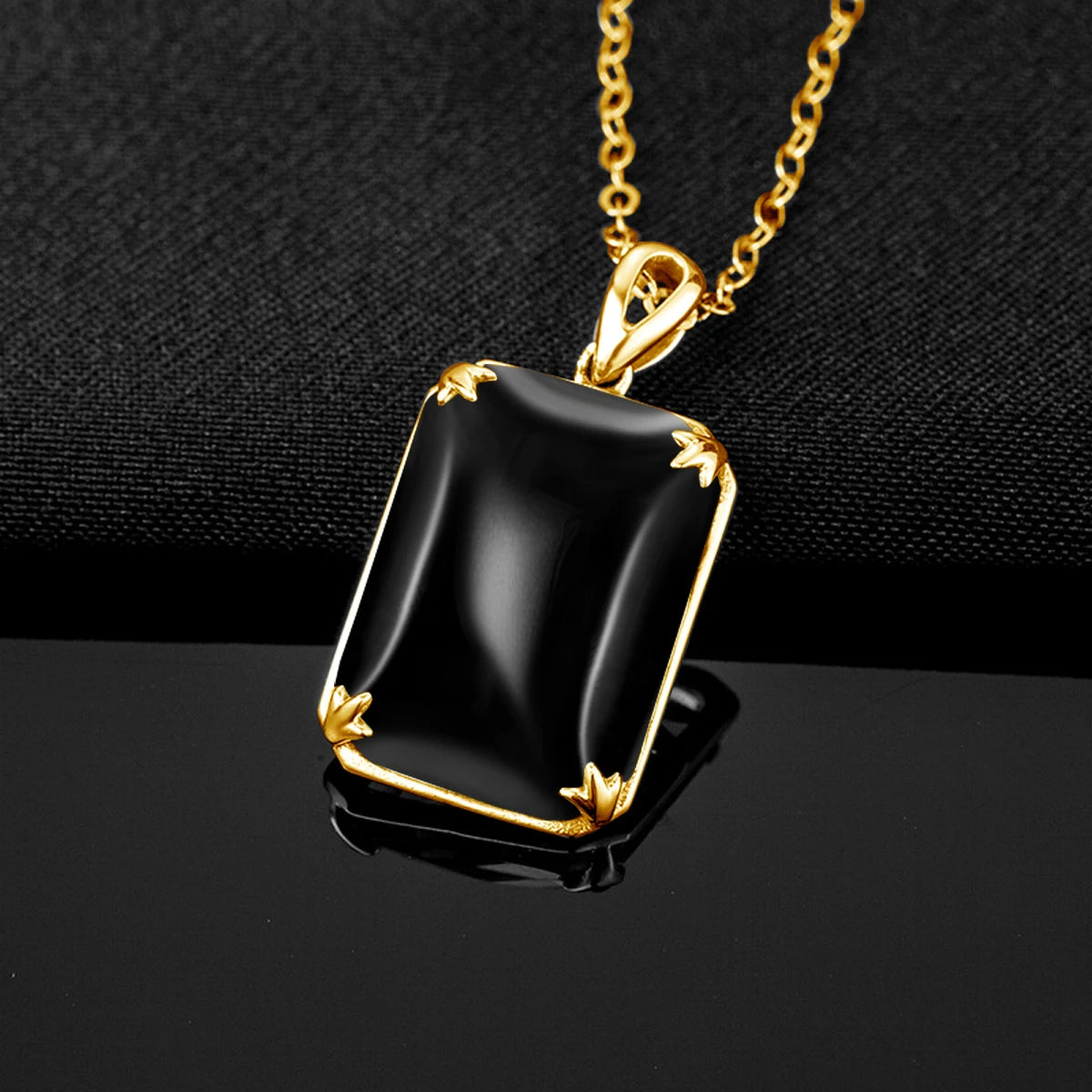 ArtistA Silver Vintage Women's CMA Plated Fashion Jewellery Set Necklace and Earring Jewelry Set, Jewelry Manufacturer Gold Onyx Black
