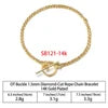 RINNTIN SB Finding Jewelry Men Cuban Link Chain Bracelet Custom Pulsera Men Hip Hop 925 Sterling Silver Chain Bracelet