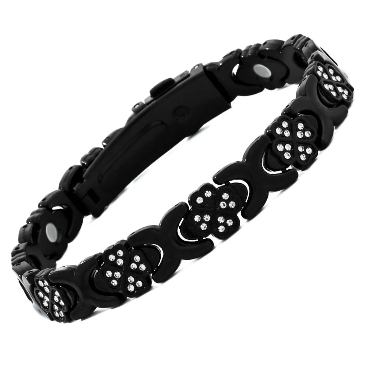 European and American fashion detachable energy magnet bracelet with diamond-encrusted and adjustable ladies bracelet