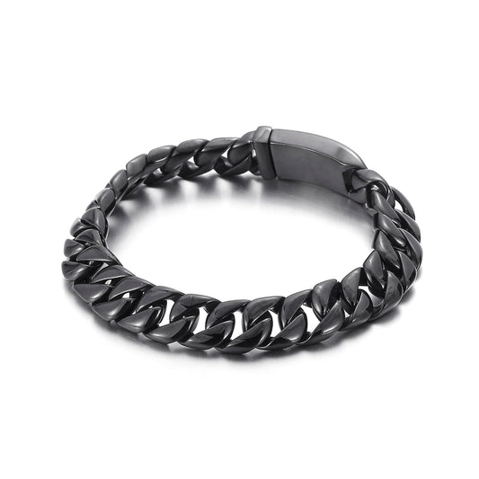 KALEN Retro Domineering Black Color Stainless Steel Male Bracelet