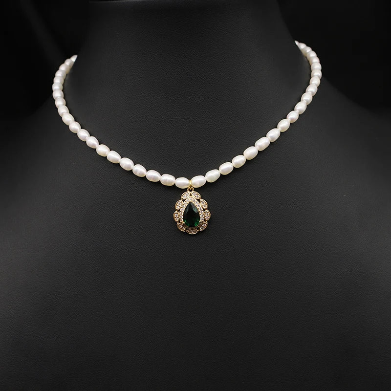 100% Natural Baroque Pearls Long Chain Pendant Necklace Trend Elegance Charm High Quality Jewelry Wholesale Customization