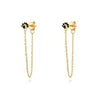 Wholesale Customized Dainty Earring Cz Diamond Jewelry Sterling Silver Earrings 925 Silver Jewelry 18k Gold Ear Loops