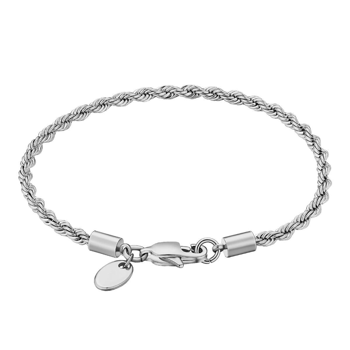 BiG-BOSS 5mm 3mm Women Simple Cuban Link Chain Men Jewelry Classic 18K Real Gold Plated 316L Stainless Steel Figaro Rope Bracelet