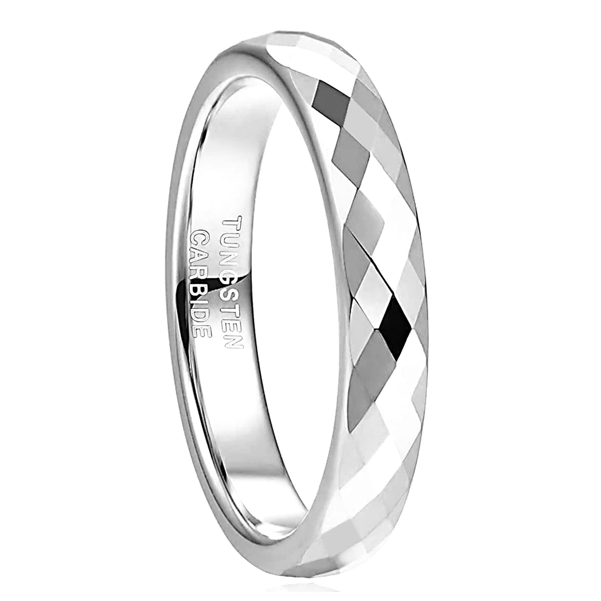 REBEL Multicolour Faceted Tungsten Carbide Ring