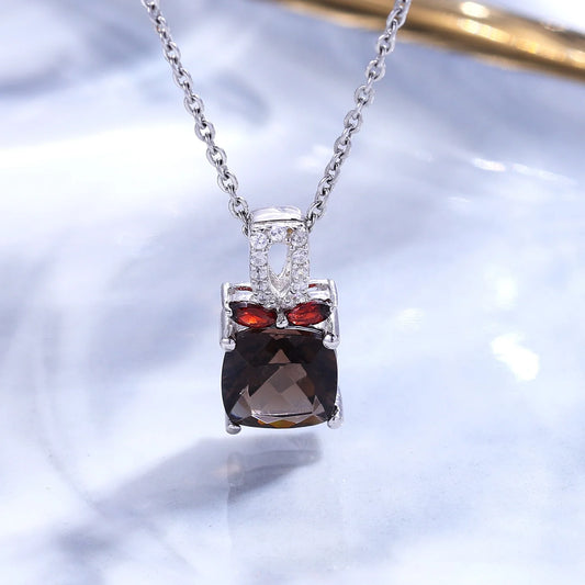 ArtistA Cushion Vintage Pendant Necklace in 925 Sterling Silver