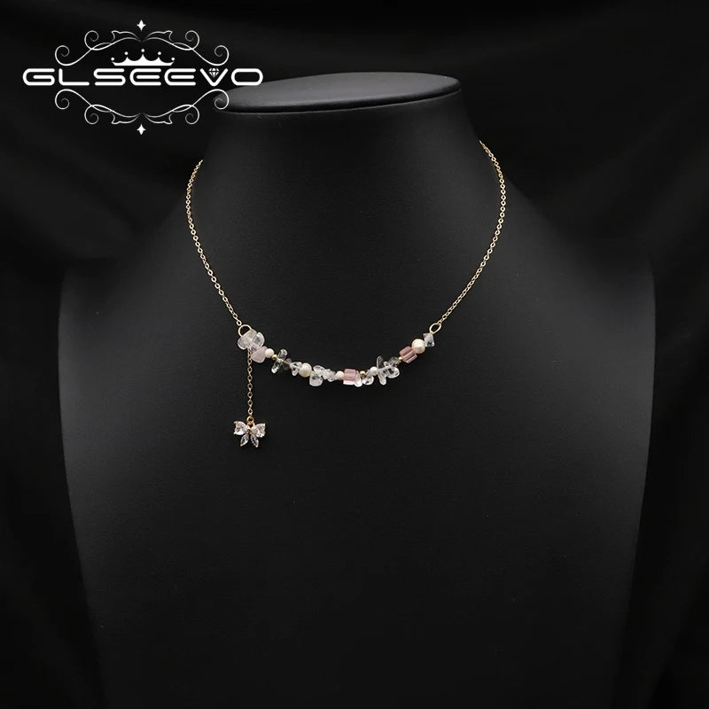 100% Natural Baroque Pearls Long Chain Pendant Necklace Trend Elegance Charm High Quality Jewelry Wholesale Customization
