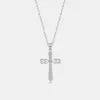 REDheart Fine Jewelry Cross Necklace Women Irish Celtic Claddagh Rose Silver 925 Gold Plated Hollow Cross Necklace for Women