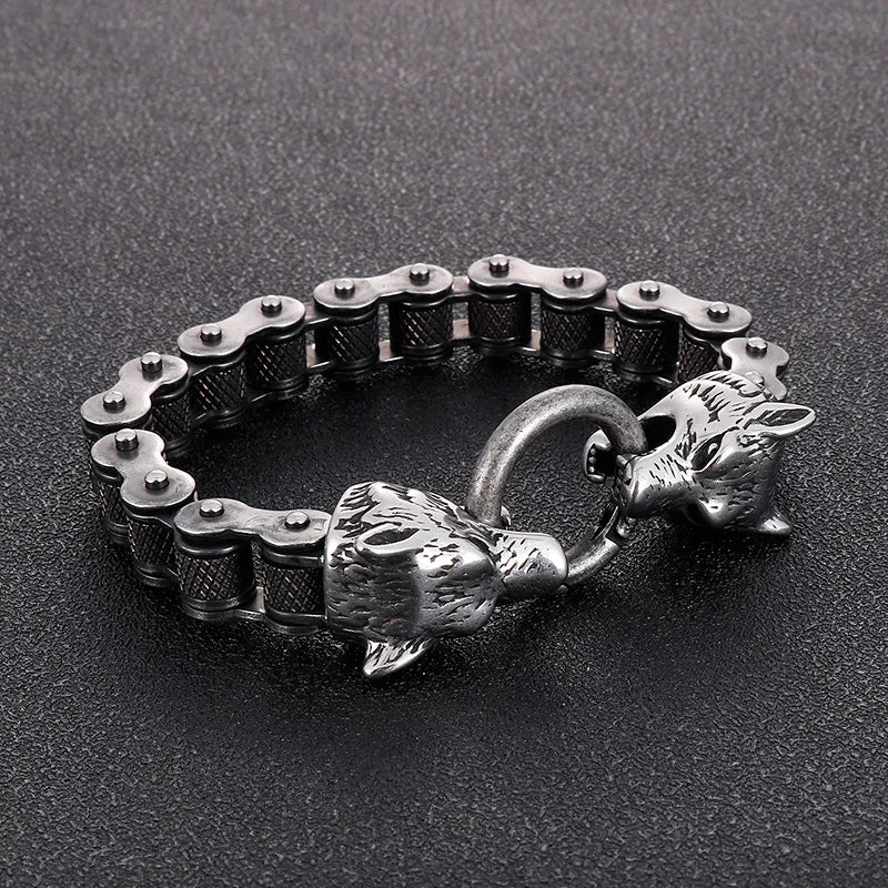 KALEN Stainless Steel Bicycle Chain Men Quality Gold Black Steel Color Mixed Strong Bracelet