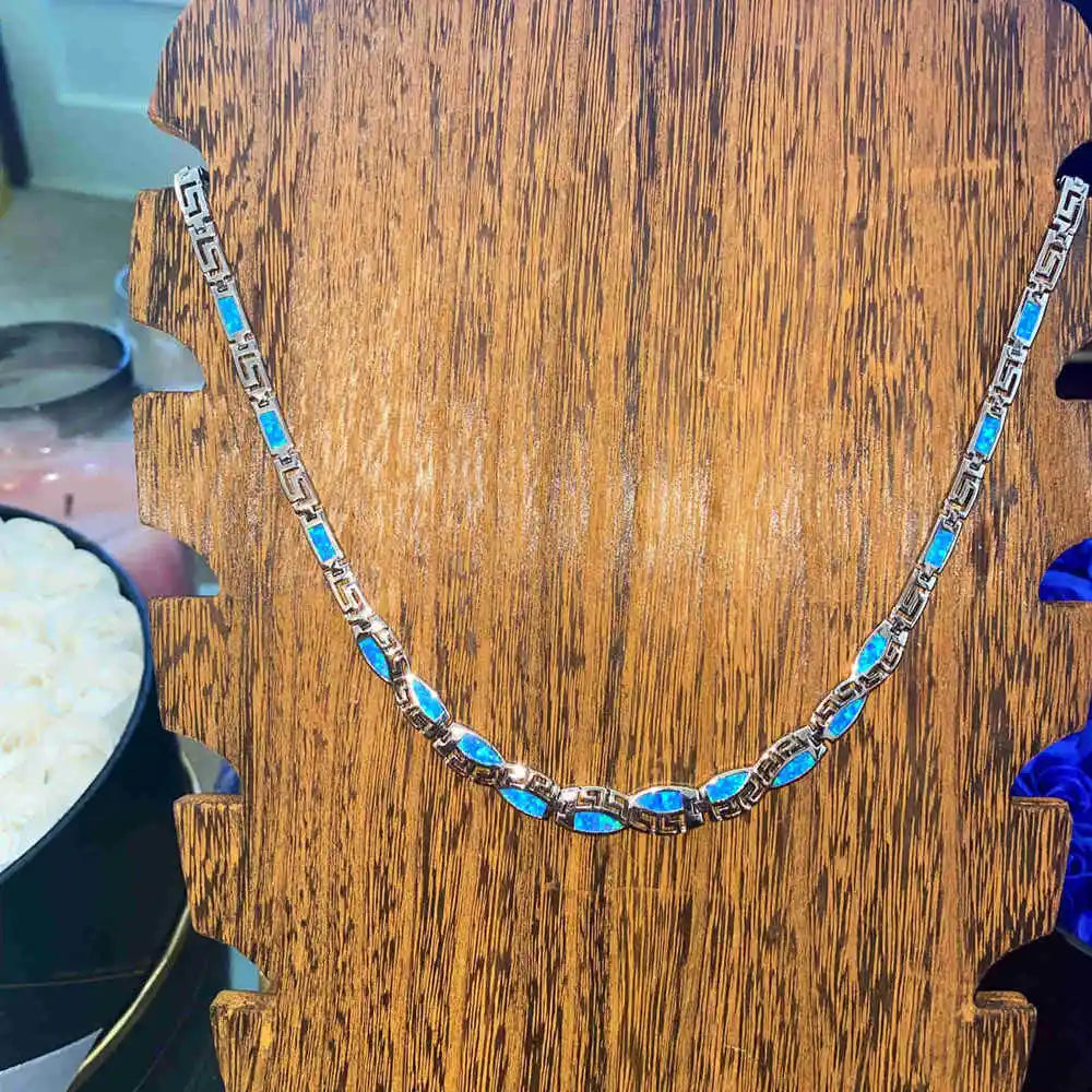 Minimalist Pendant Necklace Unisex TikTok Trendy Statement Jewelry Gold Plated Copper Alloy Opal Natural Birthstone July Direct