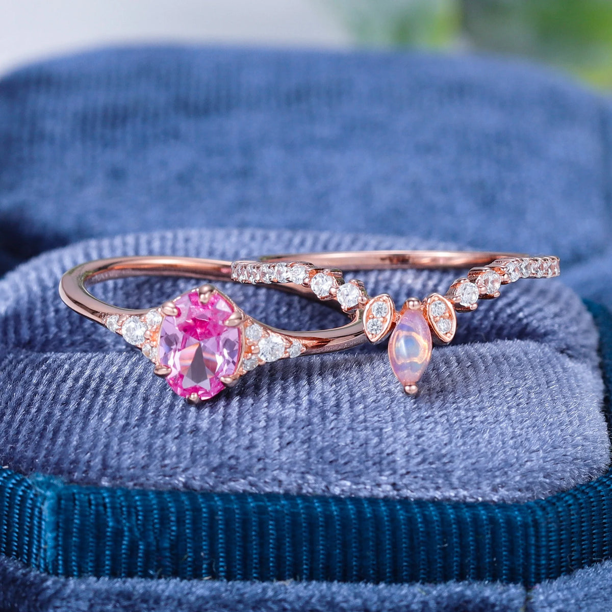 ArtistA Abiding Delicate Trendy Women Jewelry Sterling Silver 925 Rose Gold Plated Ring Lab Grown Pink Sapphire Gemstone Rings