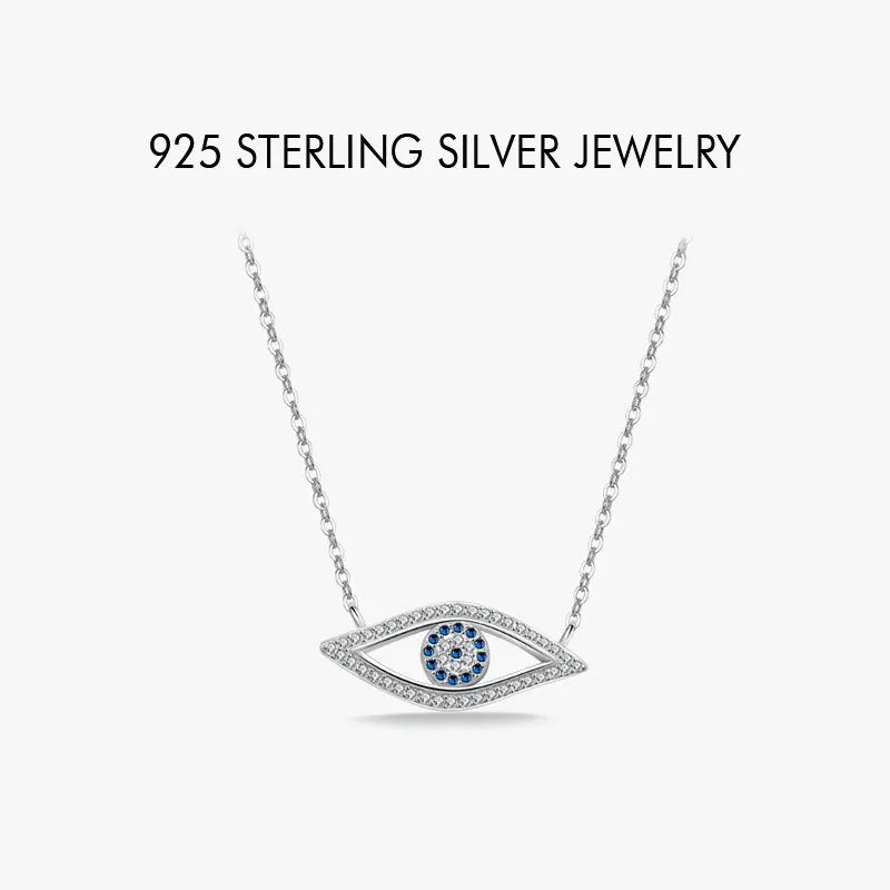 REDheart Gemfiori New Hot 2025 Fine Jewelry 925 Sterling Silver Hip-hop Eye Jewelry Set Personalized Design Unique Necklace Jewelry