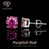Spot Wholesale Bulk Trendy Fine Jewelry 925 Silver Color Vvs Diamond Moissanite Mossanite Screw Back Stud Earrings for Men Women