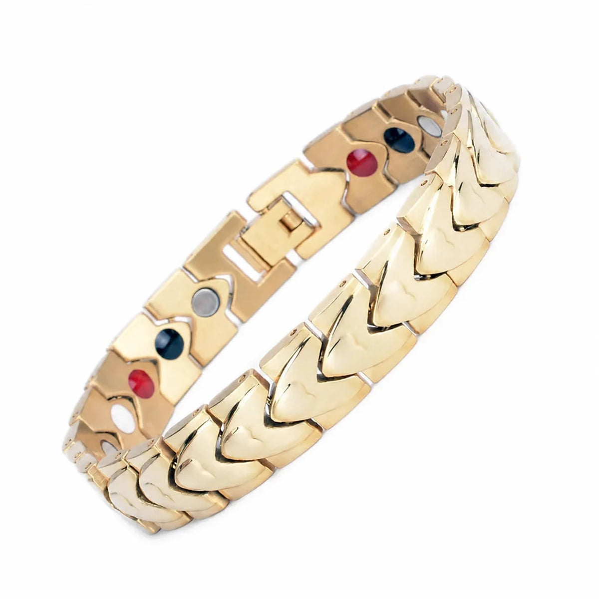 NewLife - Magnetic 4-in-1 Black Heart Link Bracelet