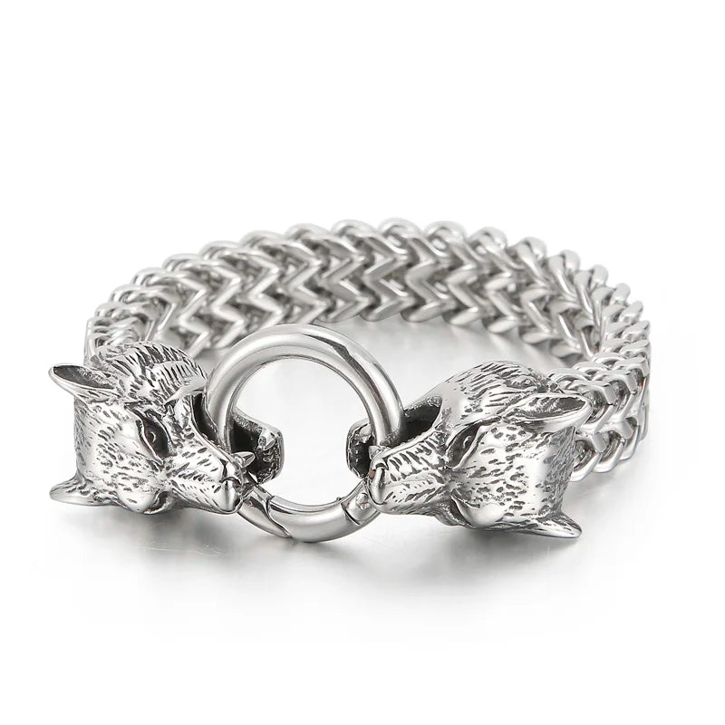 KALEN Diamond Demon Clasp Franco Chain Bangle Bracelet Stainless Steel for Men Designs