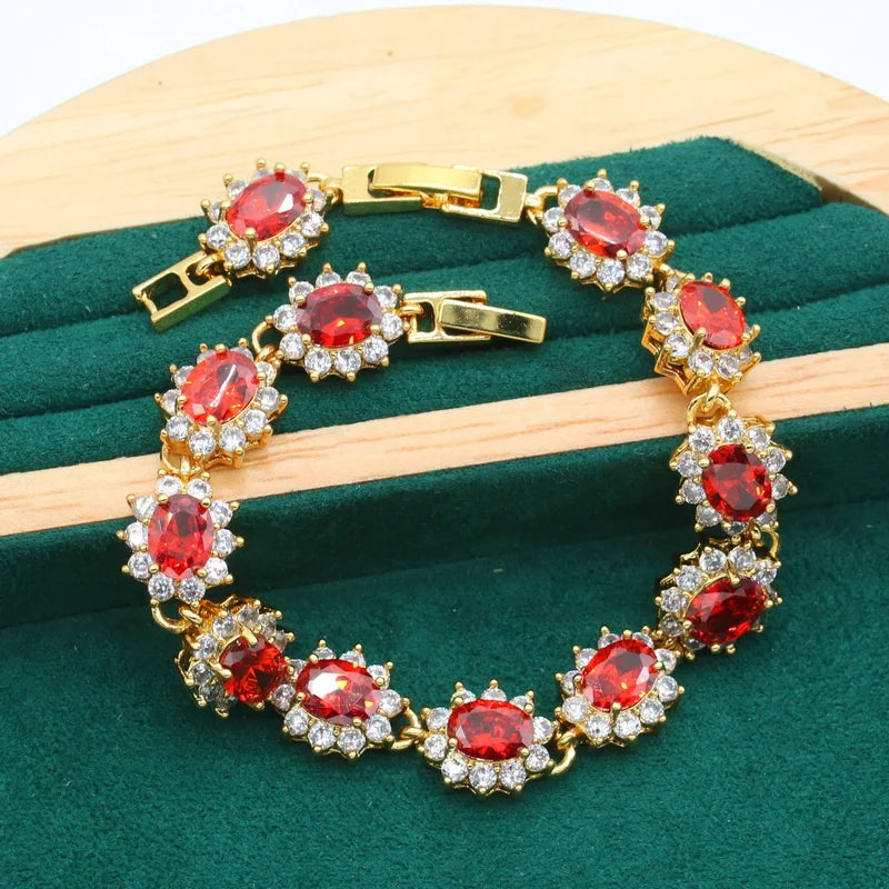XOTICA Accessories Women Zirconia Bracelets 18K Gold Plated Jewelry Wedding Bracelet Accessories Wedding Engagement Gift
