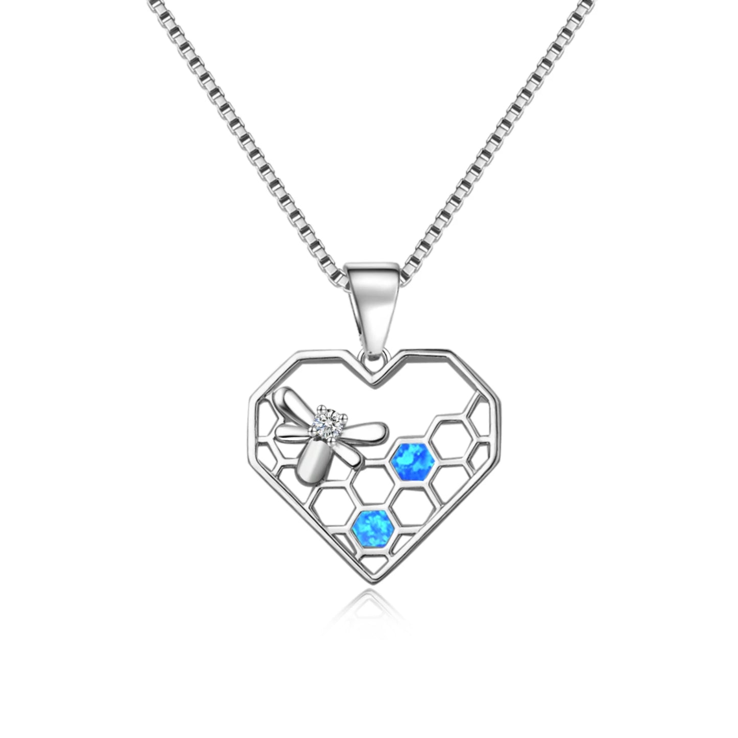TikTok INS Wind Hawaii Beach Explosion Copper Alloy Silver Plated Lab Created Opal Dragonfly Vintage Party Box Chain Women's