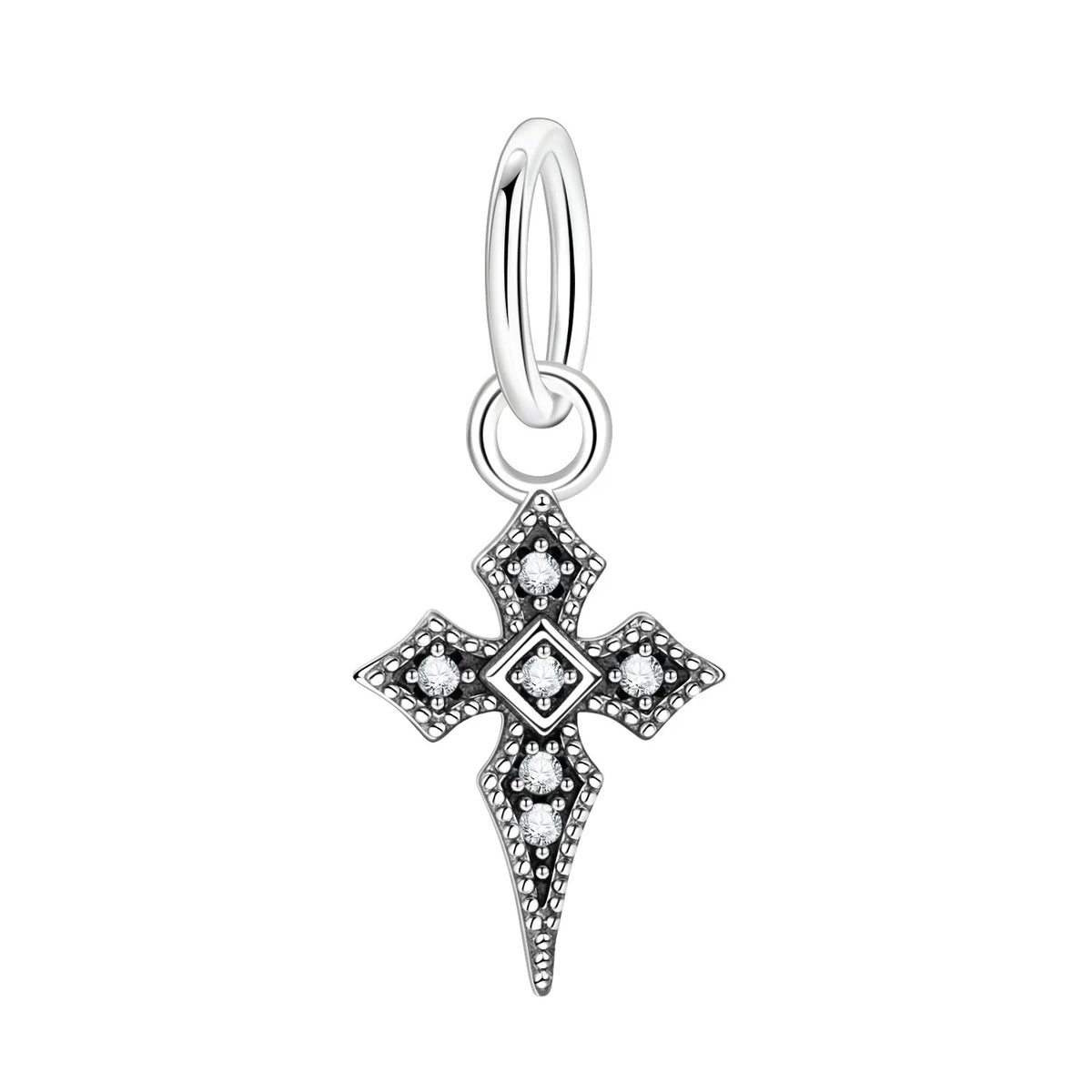 REDheart Original S925 Sterling Silver Cross Charm Celtic Knot Crystal Star Bead Pendant DIY Jewelry Bracelet Accessories