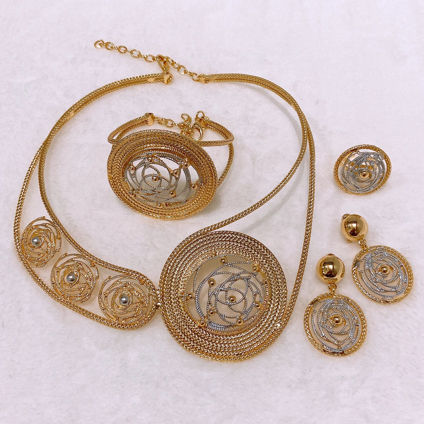 Zhuerrui Italiano Gold Designs Women Jewellery Set Party Fine Costume Jewelry Set Luxury Big Necklace Jewellery Sets X0003230