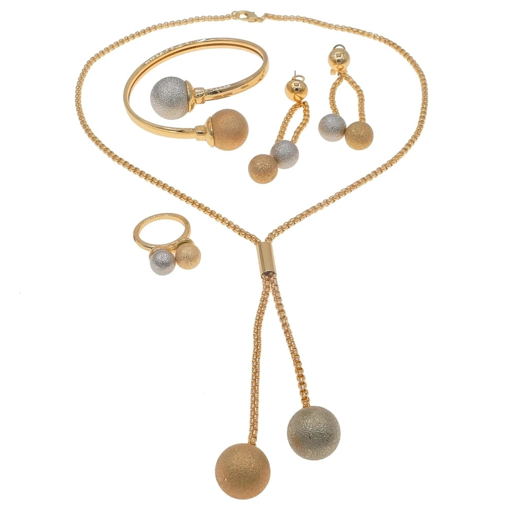 Zhuerrui Luxury Design 18K Brazilian Gold Style Party Factory Direct Trendy  Wholesale for Woman Jewelry SetsHN21031314