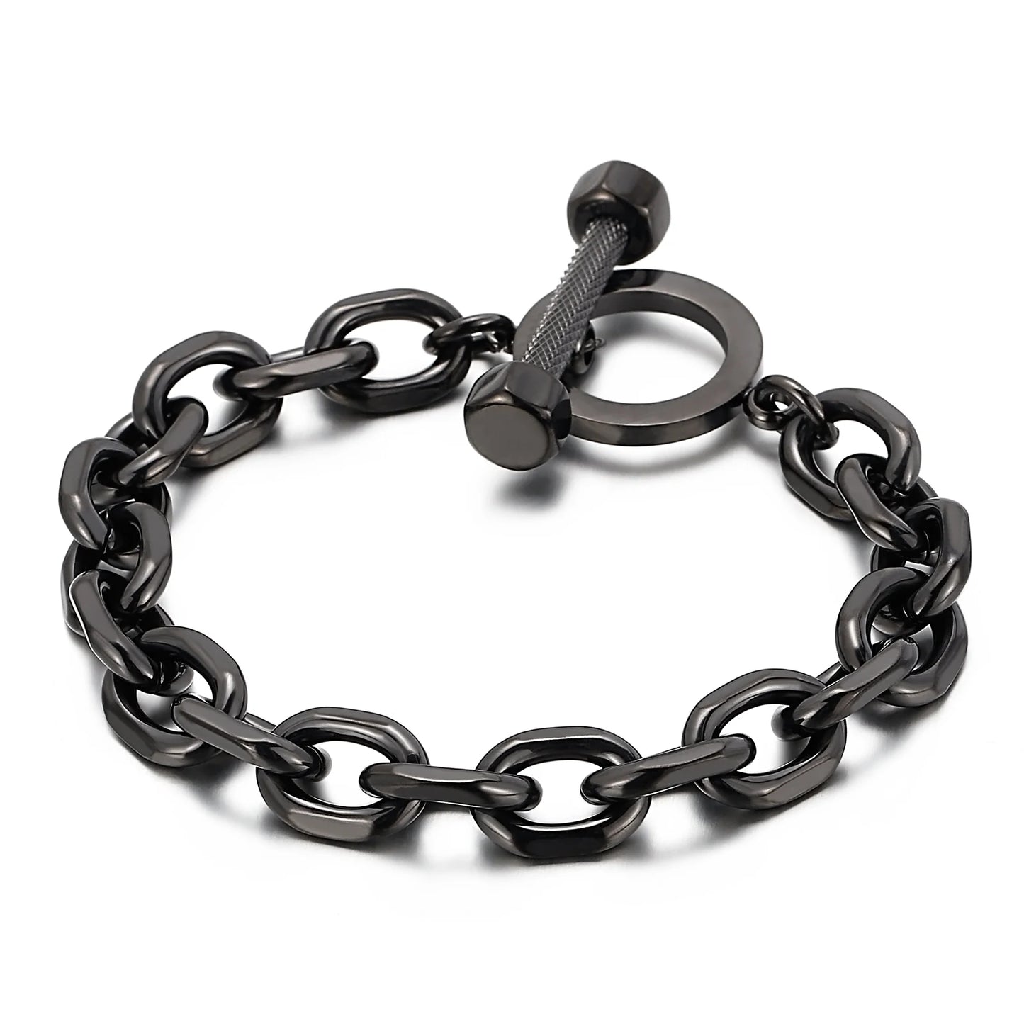 KALEN Wholesale Punk 18K Gold Plating Men Charms Special Stainless Steel Jewelry Bracelets