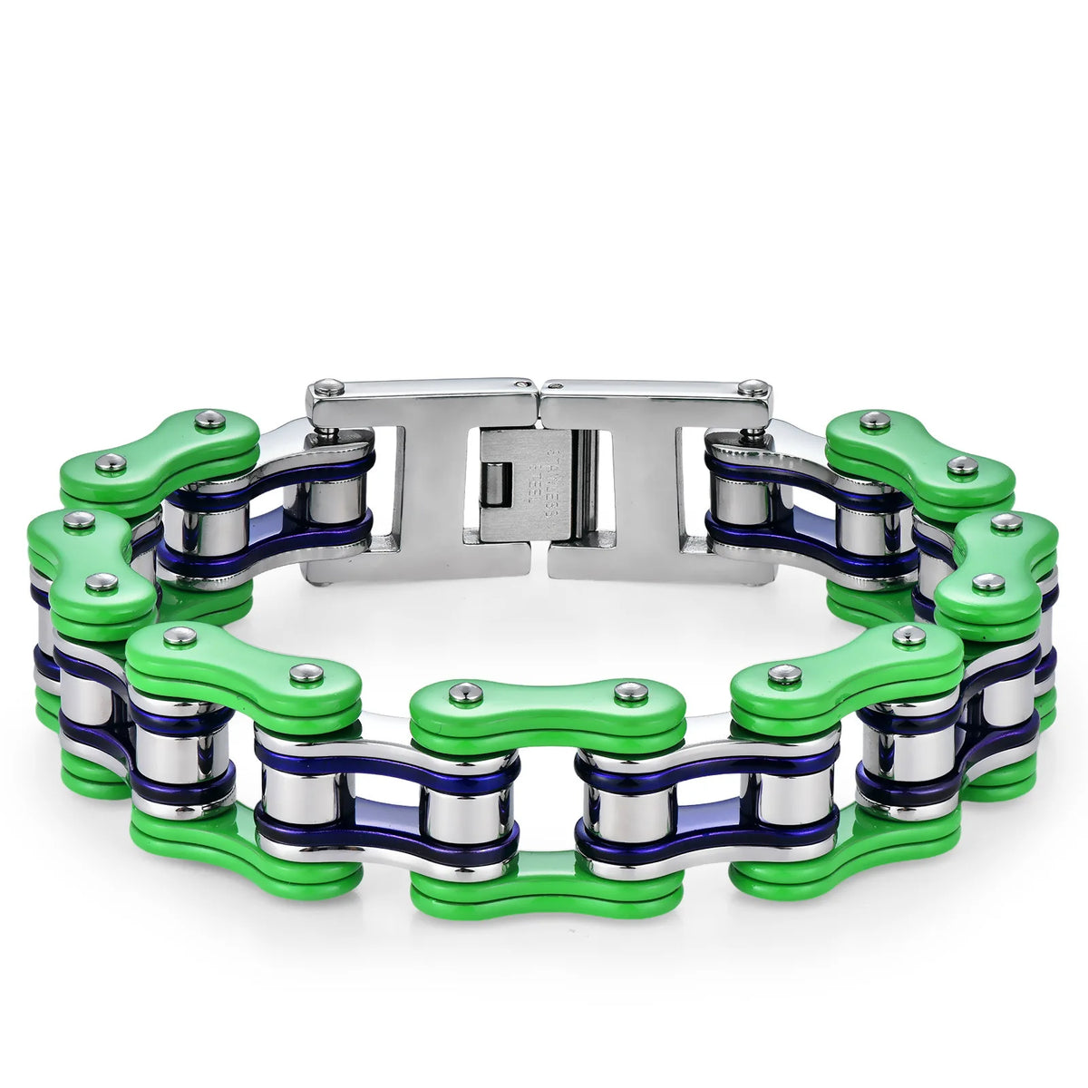 REBEL For High-End Stainless Steel Motorcycle Chain Biker Bracelet Simple Rock Men's Fashion Jewelry