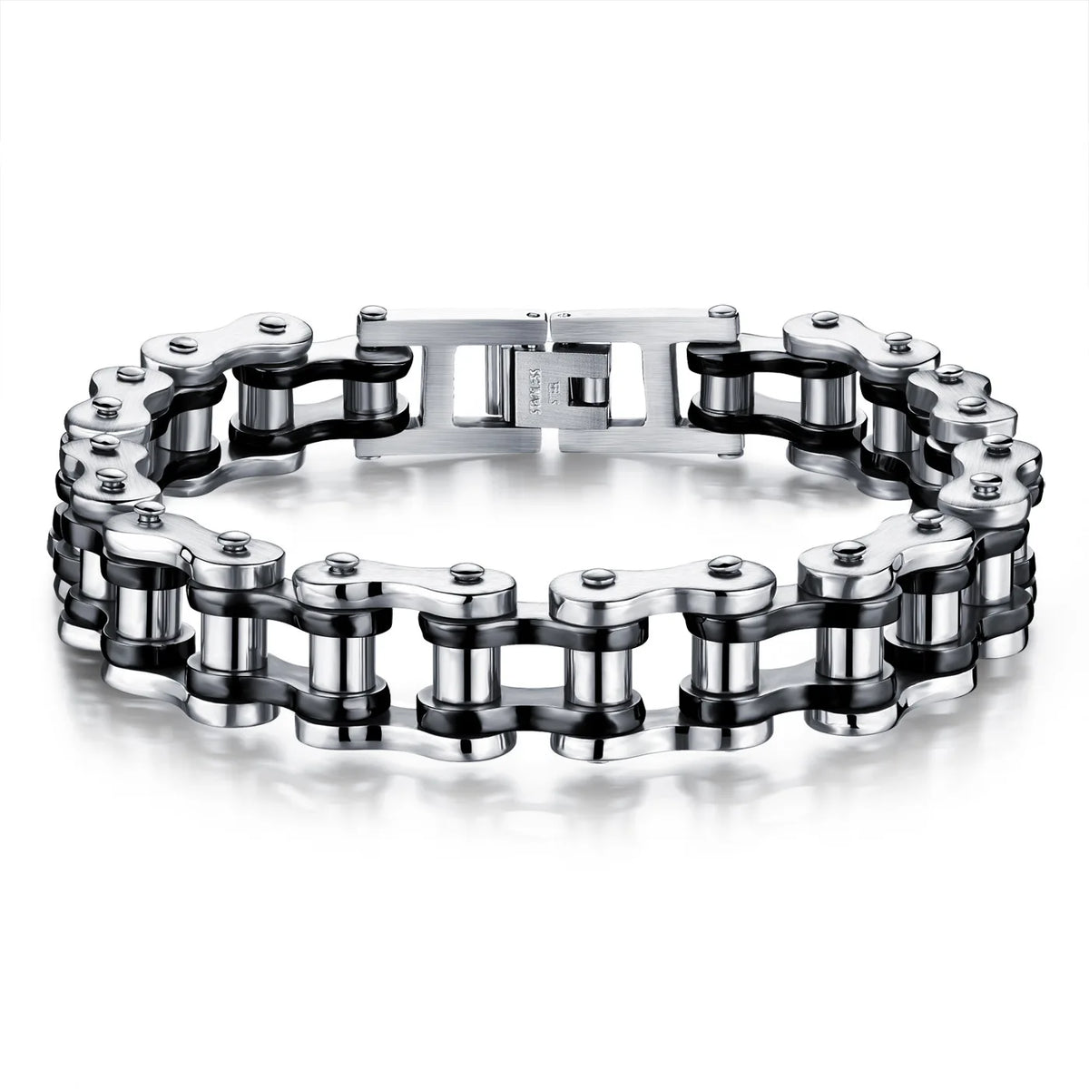 REBEL VIKING Motorcycle Chain Bracelet – Stainless Steel