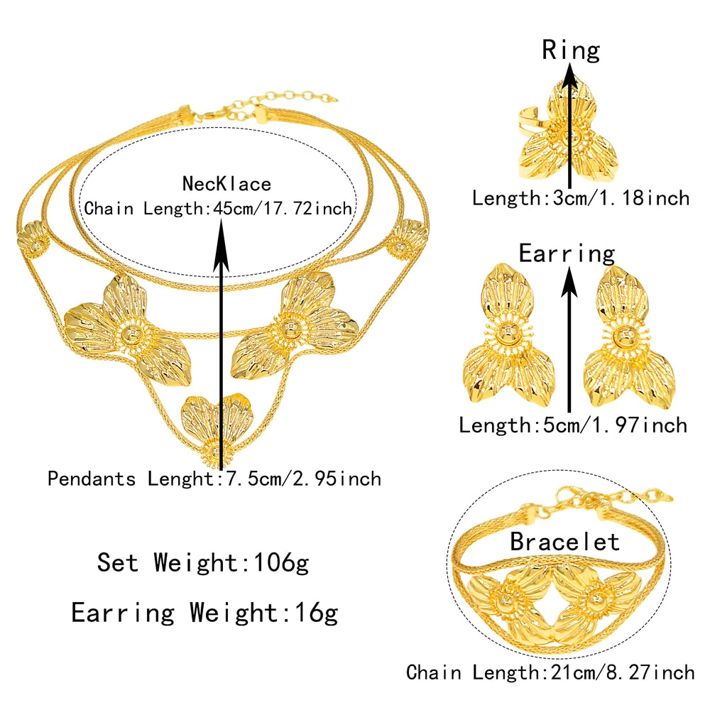 Zhuerrui Italiano Gold Designs Women Jewellery Set Party Fine Costume Jewelry Set Luxury Big Necklace Jewellery Sets X0010730