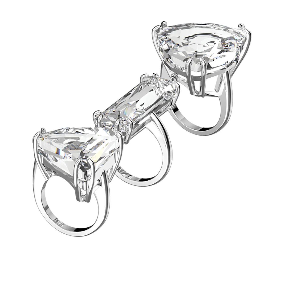 S&S Vintage Fancy Elegant Brass Zircon Ring Long-lasting Bright Shine Wedding Engagement Jewelry for Fashion Women