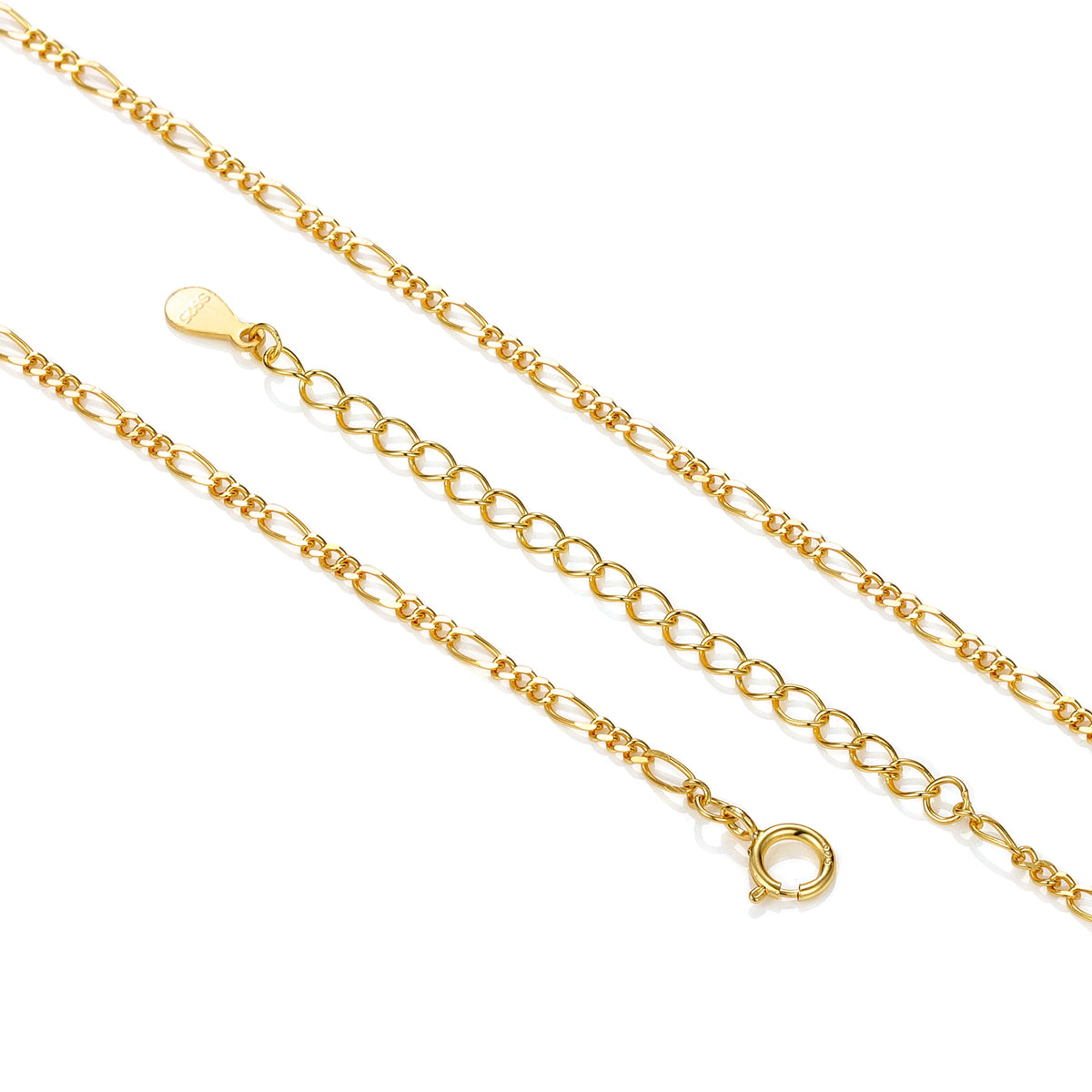 REDheart Custom 925 Sterling Silver Thin Chain Italy Link Adjustable Box Cross Singapore Gold Plated Necklace Fine Jewelry