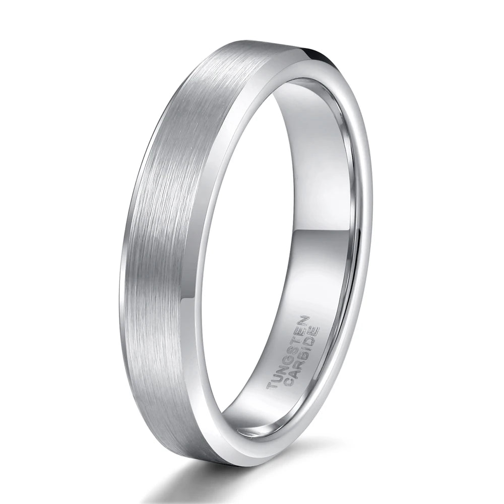 NEWLiFE REBEL District Rhythm 4mm Tungsten Ring