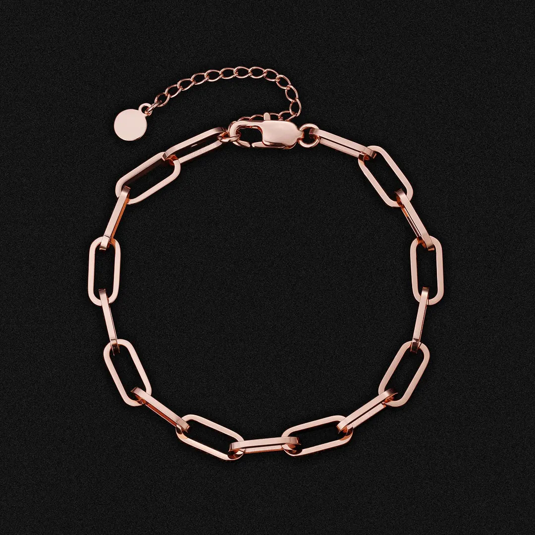 New Design Ladies Sexy Hotwife 6mm Paper Clip Anklet Sets Thin Gold Foot Jewelry Bracelet Link Women Stainless Steel Anklet