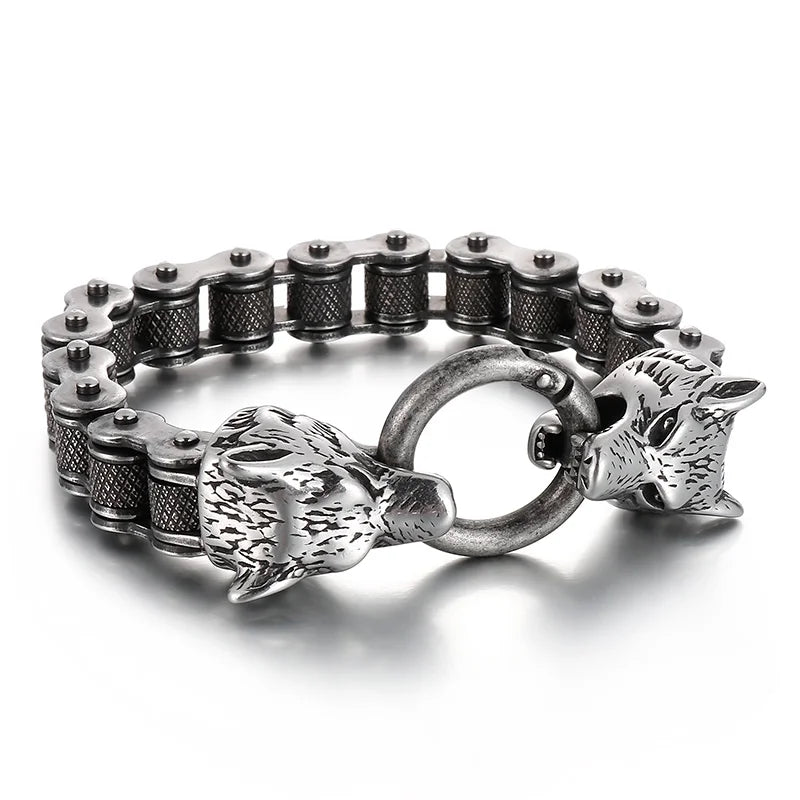 KALEN Stainless Steel Bicycle Chain Men Quality Gold Black Steel Color Mixed Strong Bracelet
