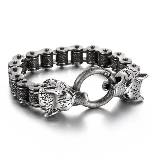 KALEN Stainless Steel Bicycle Chain Men Quality Gold Black Steel Color Mixed Strong Bracelet