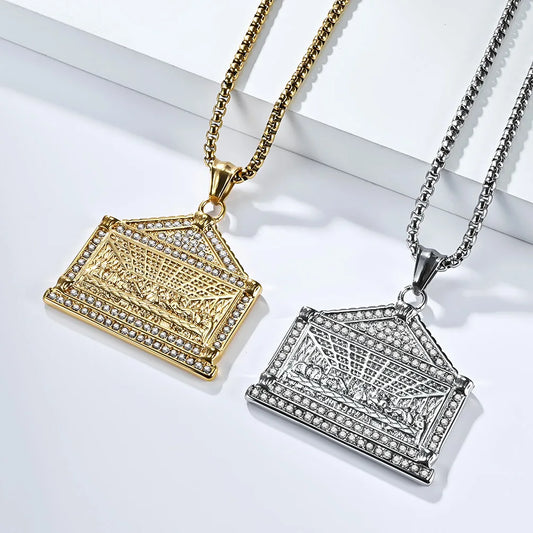 NEWLiFE VIKING Rhinestone Necklace in 18K Gold Plated for Men | Designer Jewellery for women & MEN