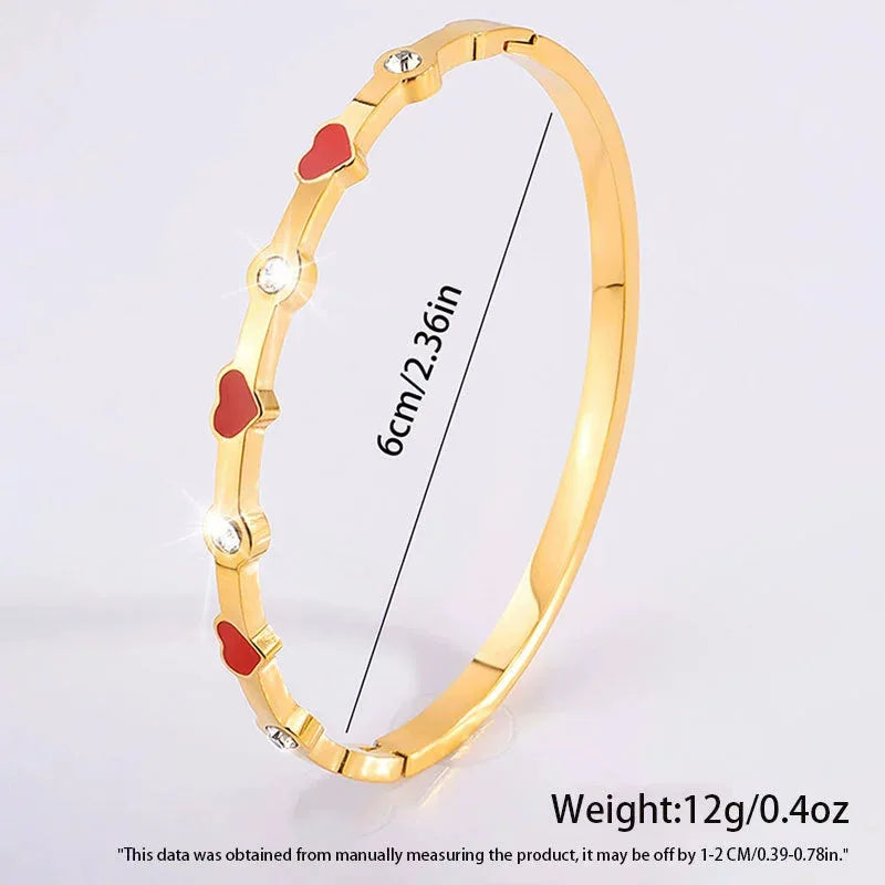 REBEL Stainless Inoxydable Stainless Steel 18K Gold Plated Roman Women Fashion Jewelry Bracelets Bangles