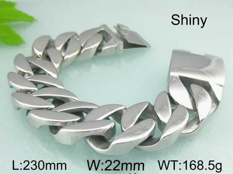 KALEN Hiphop Fine Jewelry Fashion Bracelets Men Stainless Steel 26mm Cuban Links Bracelet Bangle