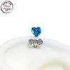 S&S ASTM F136 Titanium Zircon Stud Earrings | Rosette & Heart | 3 Designs