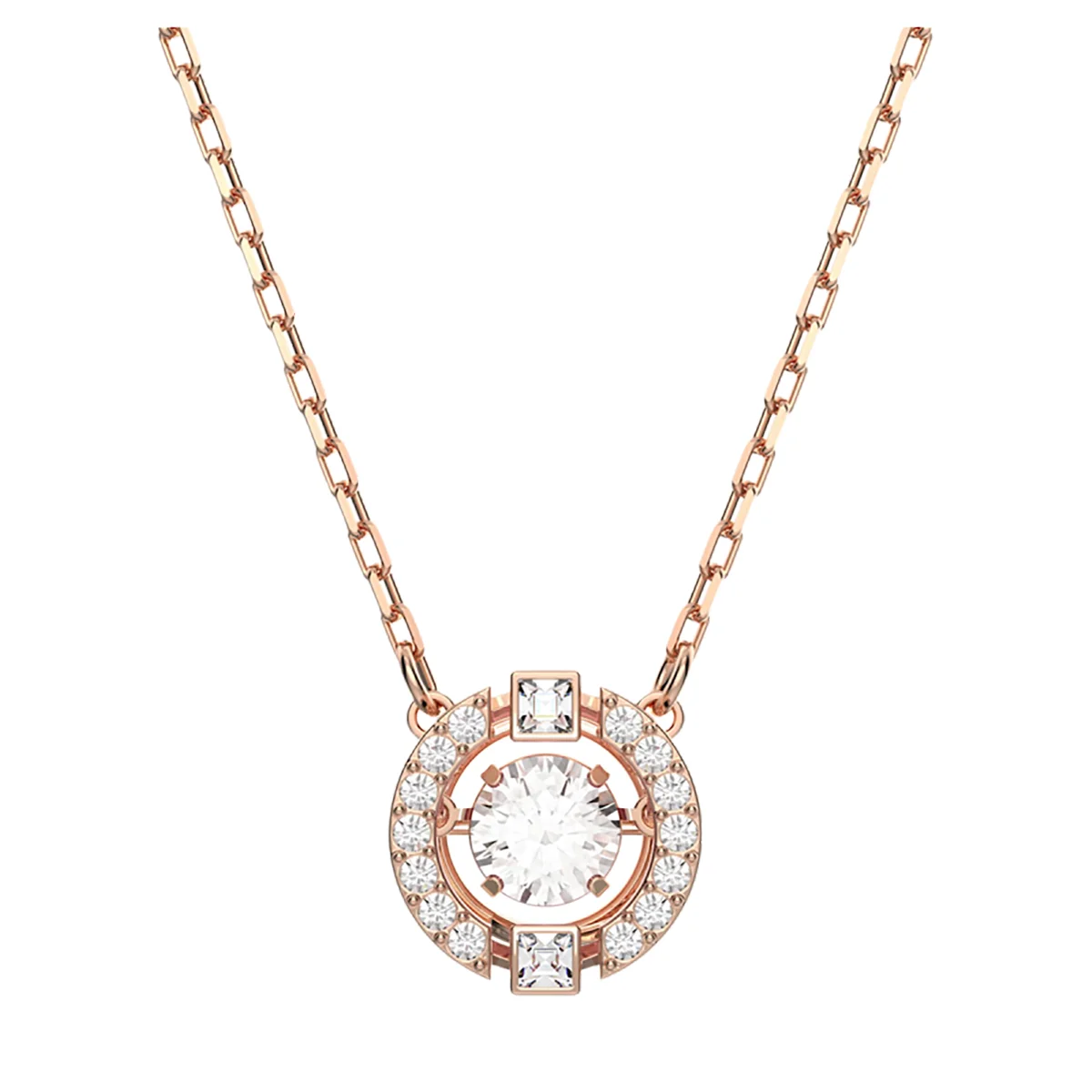 S&S Luxury Copper Zircon Vintage Chain Necklace with Stunning Gloss for Weddings Anniversaries & Parties